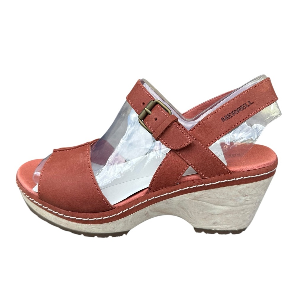Red Wedge Sandals - Picture 3 of 7
